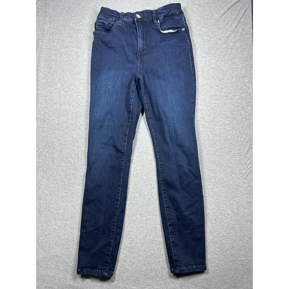 Good American Good Legs Skinny Crop Jeans‎ Size 4/27 High Rise Stretch